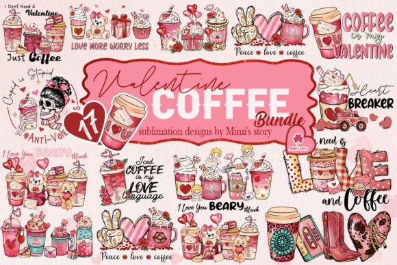 Download Coffee Valentine's Day PNG Bundle - Premium Resources