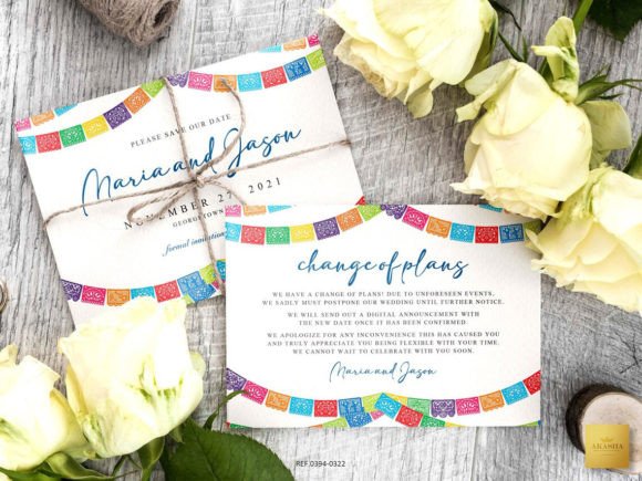 Download Mexican Theme Save the Date Card - Mexican theme Collection